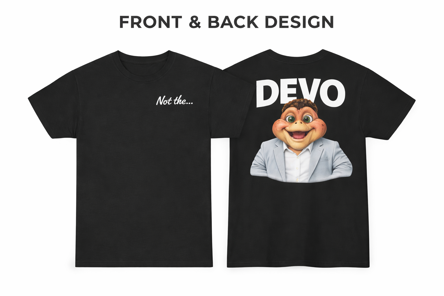 TEAM DEVO Signature Character T-Shirt – 90s TV Nostalgia Edition